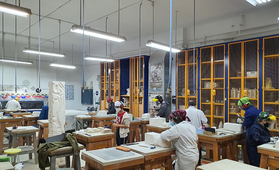 Taller de talla en piedra