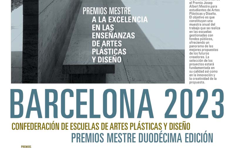 Premios MESTRE a la excelencia en las enseñanzas de Artes Plásticas y Diseño