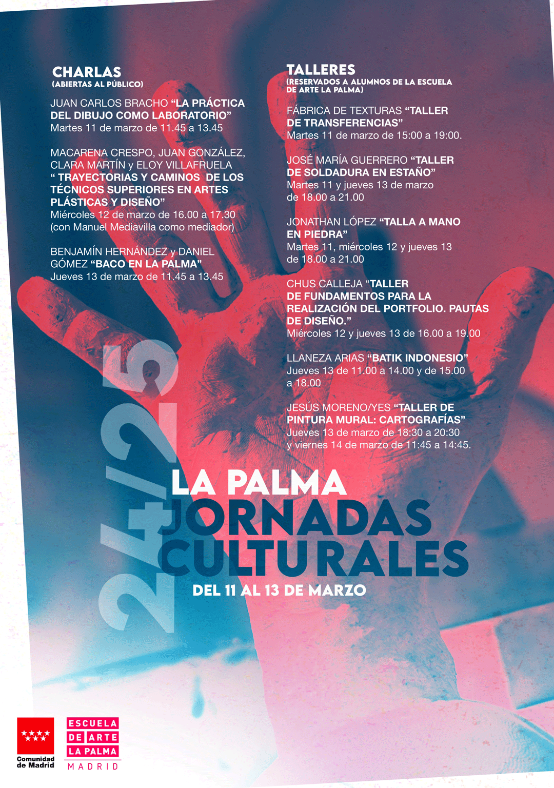 Talleres Jornadas culturales La Palma