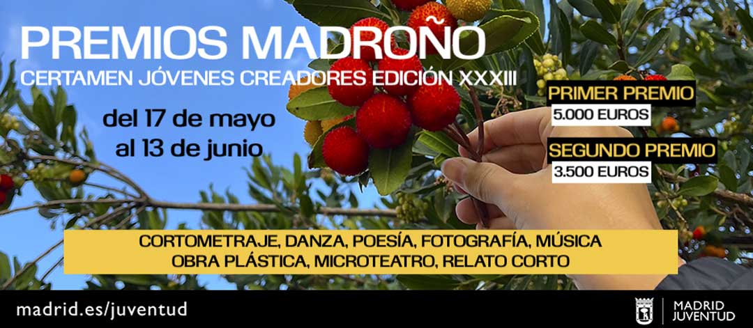 CERTAMEN JÓVENES CREADORES 2025 - Premios MADROÑO