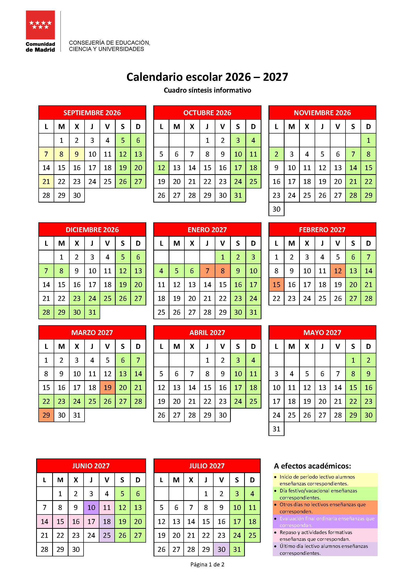 calendario_escolar_2026-2027_Página_1 Calendario escolar Madrid 2024-2025